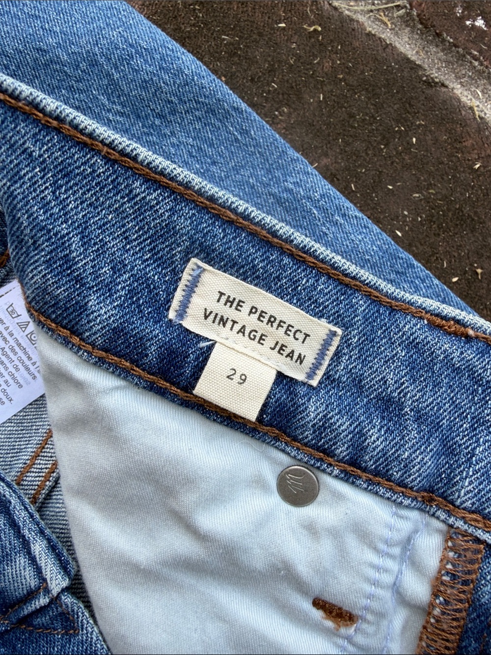 Madewell "The perfect Vintage" jean size 29 - Picture 4 of 5